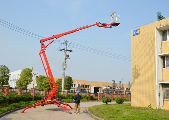 China van de het Platformhoogte van 10m Maximum Towable de Boomlift met Hydraulische Kraanbalken en Kraanbalkkoppelingen leverancier