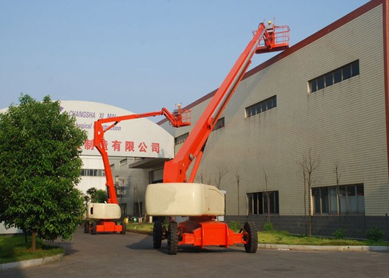 China Gemotoriseerde Gearticuleerde Hydraulische Boomlift voor Lucht de Hoogte230kg Nominaal vermogen van de het Werk24m Lift leverancier